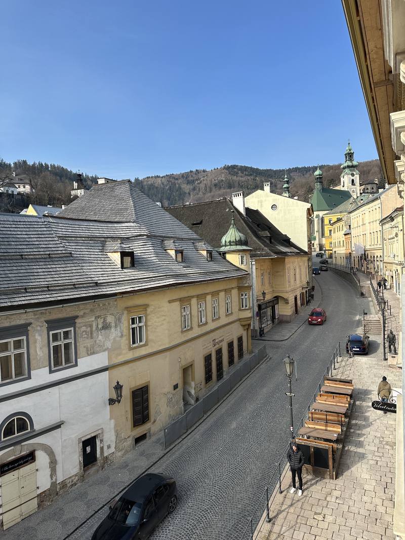 Trotuár v Banskej Štiavnici